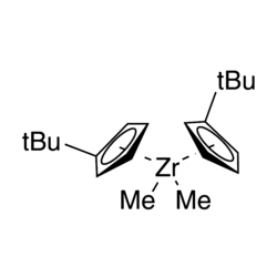 Dimethylbis(tert-butylcyclopentadienyl)zirconium Chemical Structure